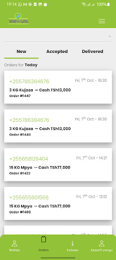 Android application Taifa Gas Shop screenshort
