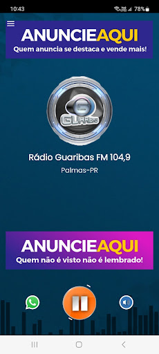 Android application Rádio Guaribas FM 104,9 screenshort