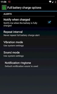 Battery Notifier BT  <Android9 Screenshot