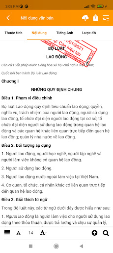 Android application Thư Viện Pháp Luật screenshort