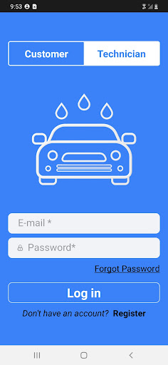Mobile Car Detailing App Screen 2