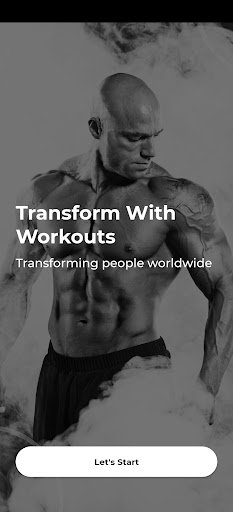 Android application Transform With Workouts screenshort