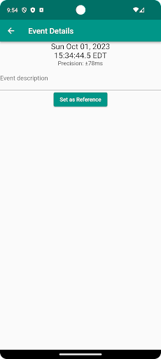 Precise Timestamp Screen 3