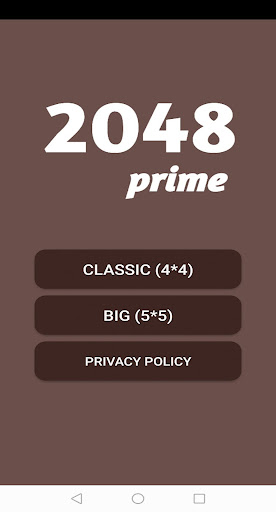 2048 prime: number puzzle game Screen 2