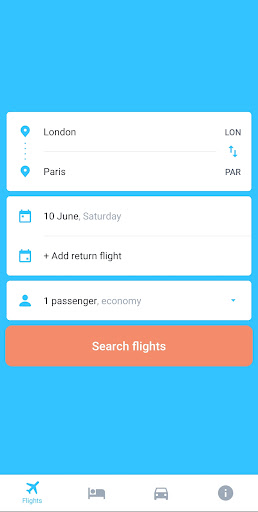 Android application Cheap Flights & Hotels & Cars screenshort