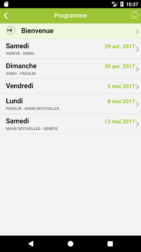 Départ Voyages Screen 2