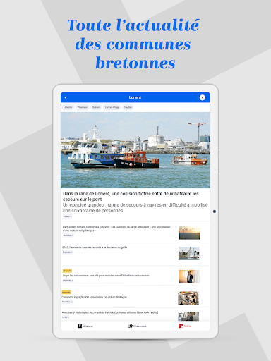 Screenshot of Le Télégramme - Info Bretagne
