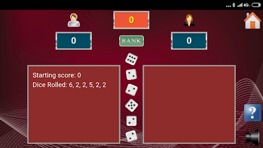 Android application Farkle Dice screenshort