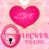 Pink Heart Theme GO Locker icon