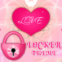 Розовый сердце Theme GO Locker