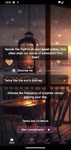 Android application Gentle Compliments screenshort