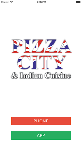 Android application Pizza City screenshort