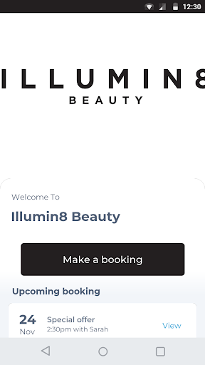 Android application Illumin8 Beauty screenshort
