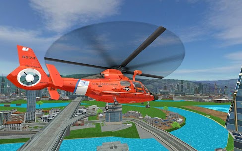 طائرة هليكوبتر مستقبلية انقاذ محاكي الطيران 1