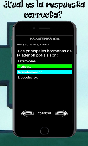Test y examenes BIR Screen 2
