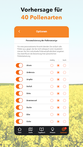 ratiopharm Pollen-Radar