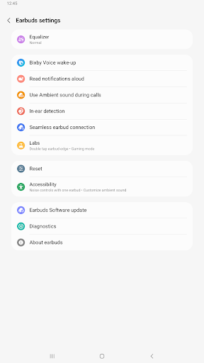 Screenshot of Galaxy Buds FE Manager