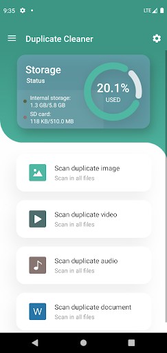 Android application Duplicate Cleaner screenshort