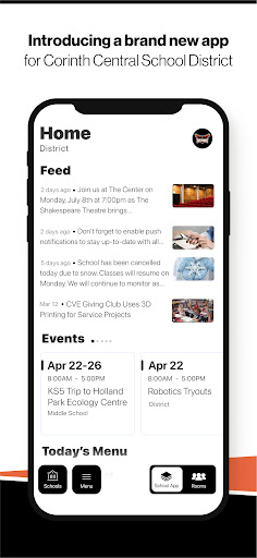Android application Corinth School screenshort
