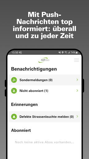 NetZulg App Screen 2