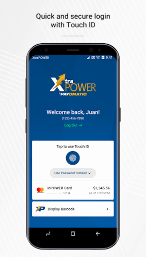 Android application XtraPOWER by PAYOMATIC screenshort