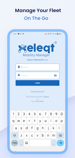 Android application Xeleqt Mobility Manager screenshort