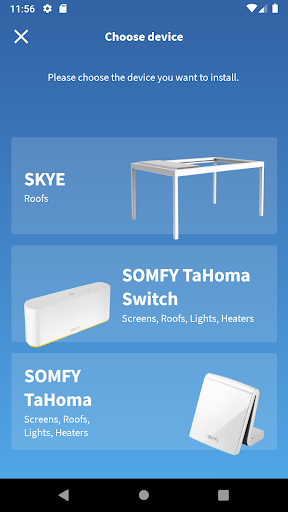 Android application Renson Connect screenshort
