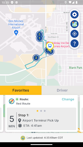BusWhere for Shuttles Screen 3