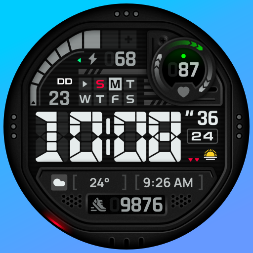 SH073 Watch Face, WearOS watch logo