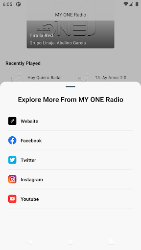 MY ONE Radio Screen 3