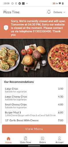 Pizza Time Screen 2