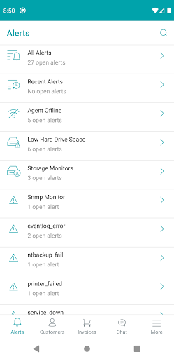 Android application SyncroMSP screenshort