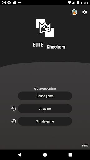 Android application Elite Checkers - AI & Online screenshort