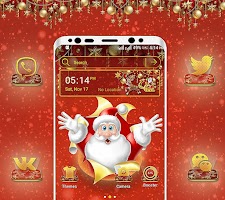 screenshot of Christmas Santa Launcher Theme