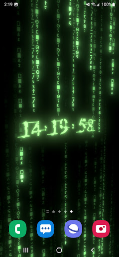 Android application Matrix Digital Clock screenshort