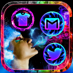 Imagen de icono Smoke Colors Launcher Theme