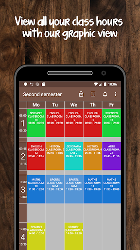 Class Schedule Screenshot 1 - AppWisp.com