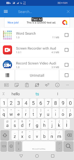 Uninstaller Screen 2