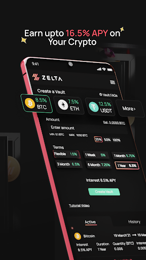Zelta: BTC, Crypto and NFTs Screen 3