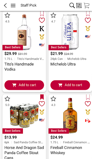 Android application Uncorked Wine & Spirits screenshort