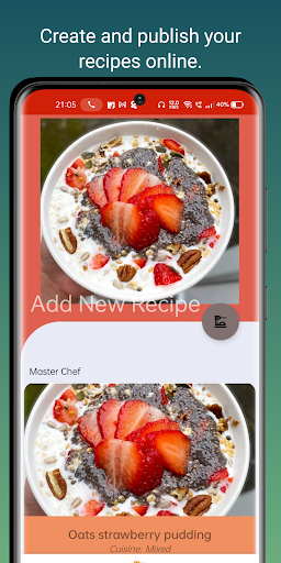 Android application FooDelicious screenshort