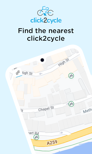 Android application click2cycle screenshort