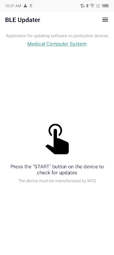 Android application BLE Updater screenshort