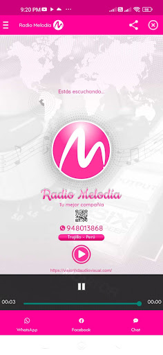 Android application Radio Melodía screenshort