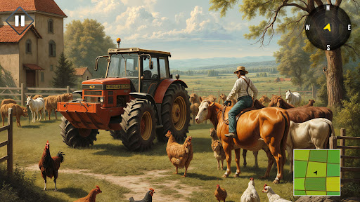 3D Harvesting town Farm Game