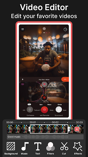 Android application AI Video Editor & Media Player screenshort