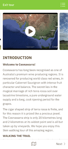 Coonawarra Walking Trail Screen 2