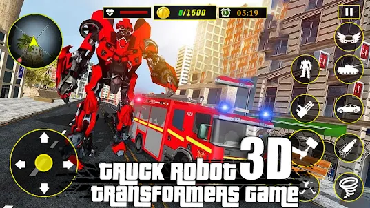 Truck Robot Transformers Game