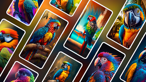 Android application Parrot Wallpapers PRO screenshort
