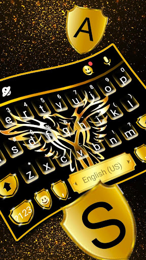 Gold Eagle Keyboard Theme Screen 2